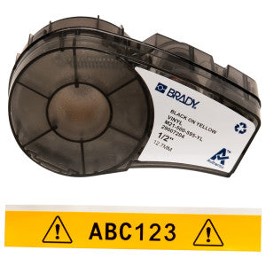 BRADY Brady M21-500-595-YL Label Marker Cartridge 21 ft x 0.5 in B-595