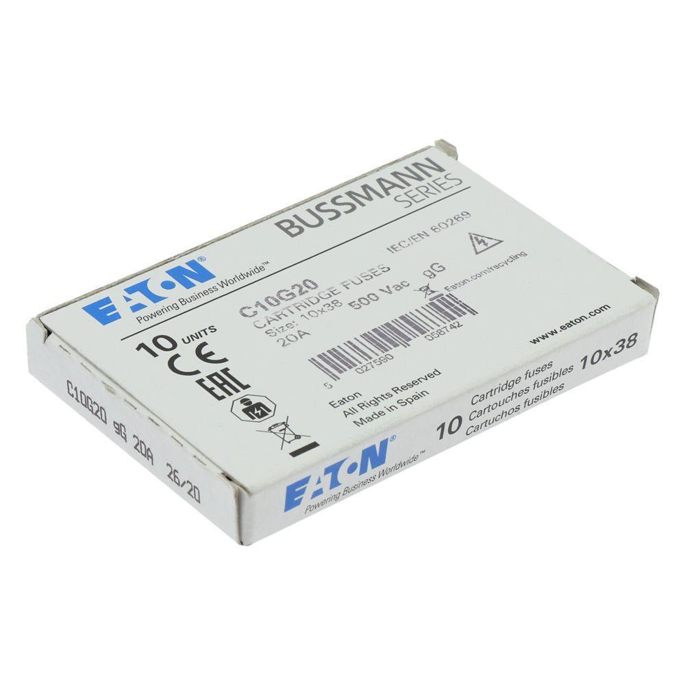 BUSSMANN Bussmann C10G20 Cylindrical Fuse 20 Amp 500 VAC Replacement MPN