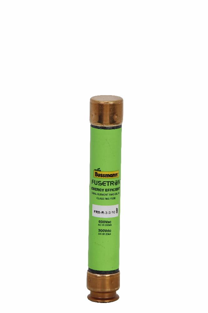 EATON BUSSMANN Bussmann FRS-R-3-2/10 Current Limiting Renewable Time Delay Fuse 3.2 A 600 VAC/300 VDC 200 kA
