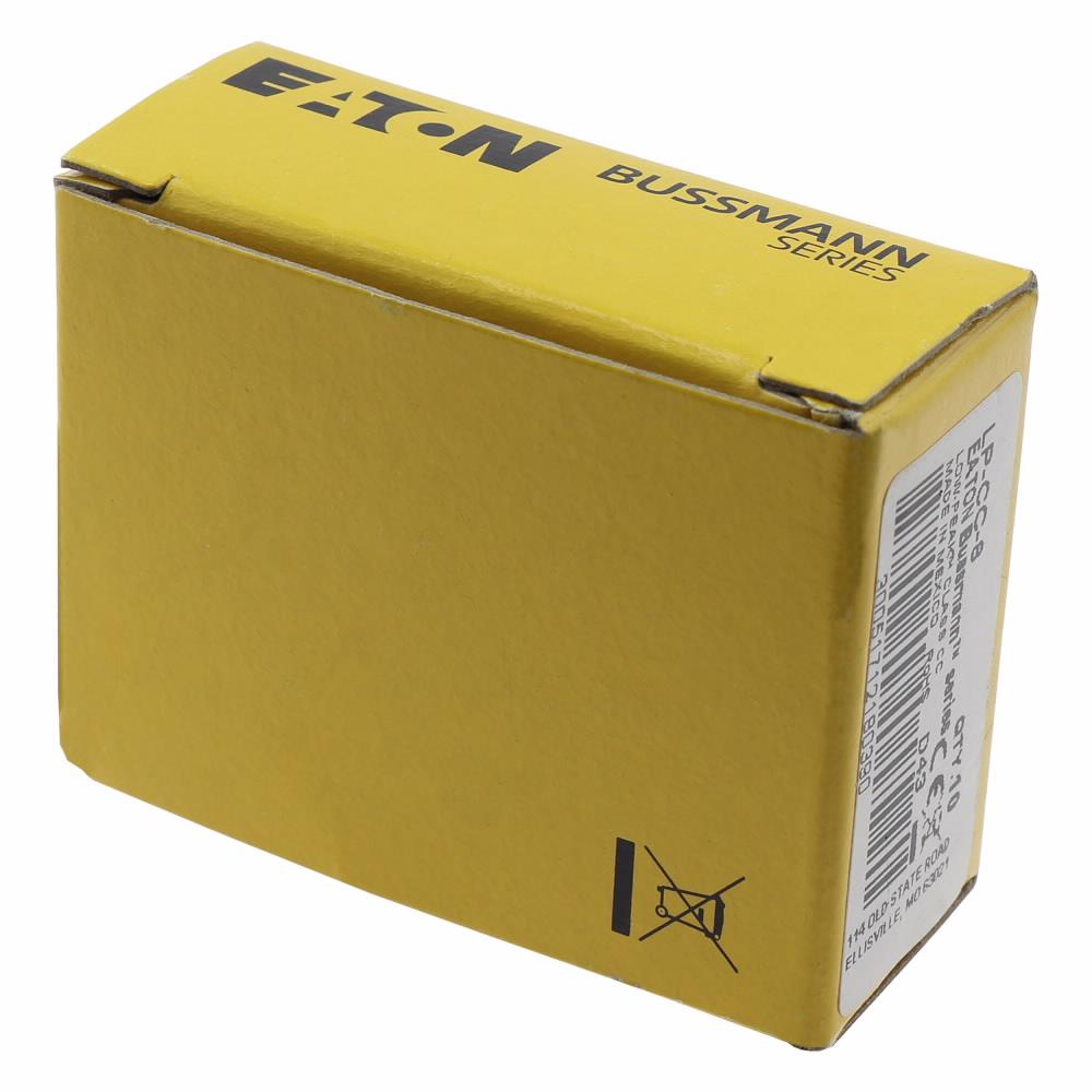 EATON BUSSMANN Bussmann LP-CC-8 Current Limiting Time Delay Fuse 8 A 600 VAC/150 VDC