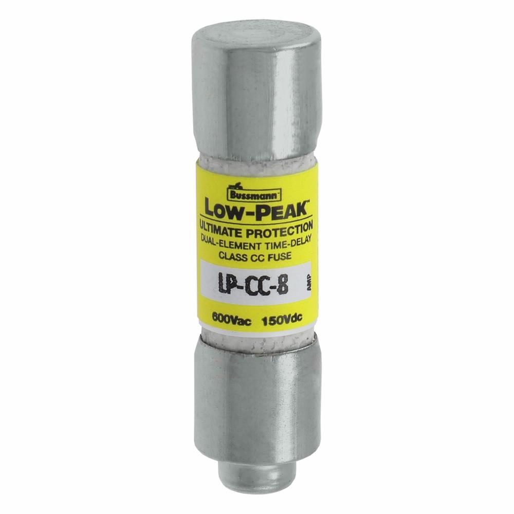 EATON BUSSMANN Bussmann LP-CC-8 Current Limiting Time Delay Fuse 8 A 600 VAC/150 VDC