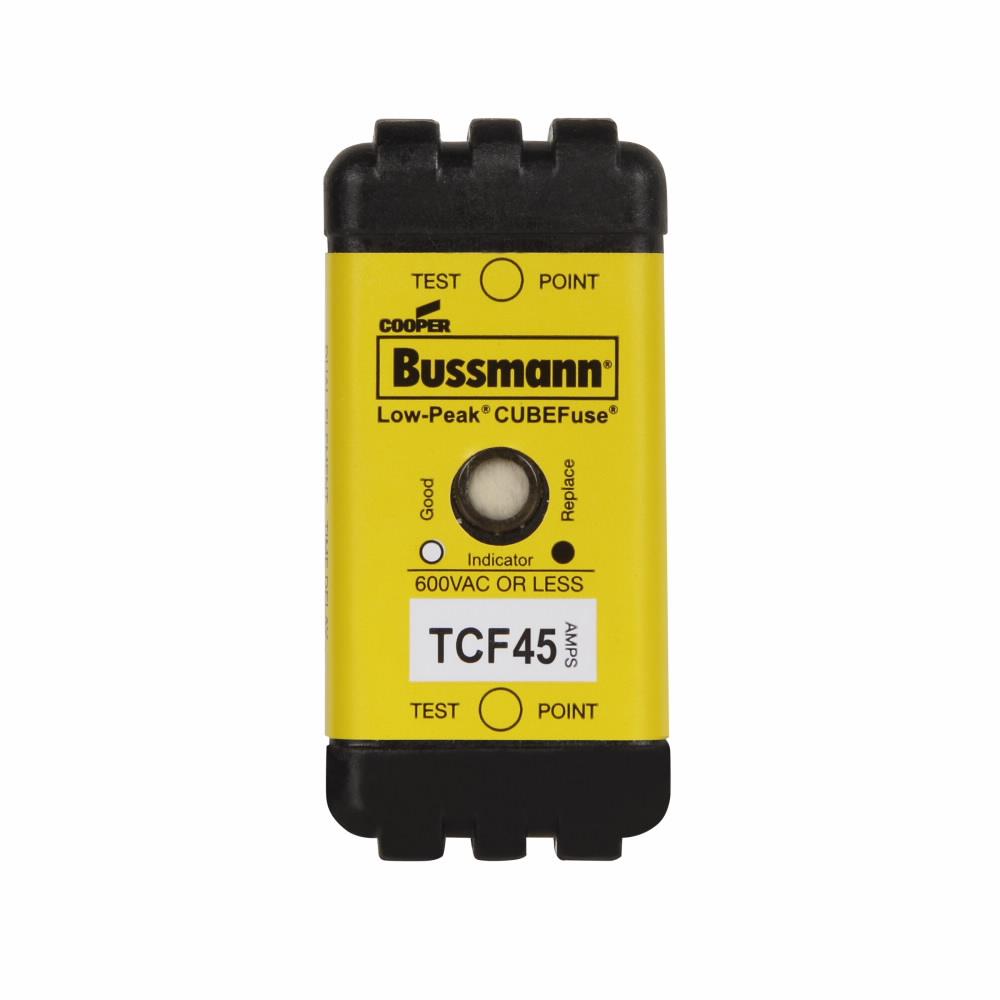 EATON BUSSMANN Bussmann TCF45 Low-Peak CUBEFuse Current Limiting Inrush Current Withstand 45 A 600 VAC/300 VDC