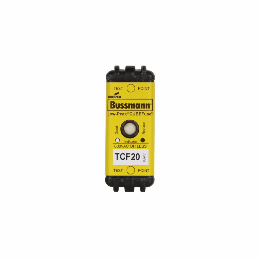 EATON BUSSMANN Bussmann TCF20 CUBEFuse; 20 A; 600 VAC/300 VDC; 100/300 kA Interrupt