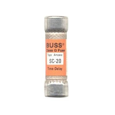 EATON BUSSMANN Bussmann SC-20 Bussmann Series SC-20 Class G Fuse 20 Amp 600 VAC 170 VDC Replacement MPN