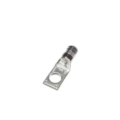 COLOR-KEYED 54143-TB Copper One-Hole Lug, Standard Barrel, Peep Hole, Max 35kV, Wire Size #2 AWG Wire, 3/8 Inch Bolt Size, Tin Plated