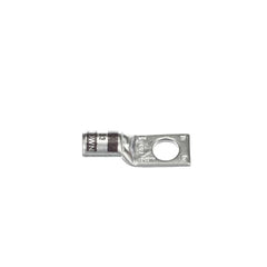 COLOR-KEYED 54143-TB Copper One-Hole Lug, Standard Barrel, Peep Hole, Max 35kV, Wire Size #2 AWG Wire, 3/8 Inch Bolt Size, Tin Plated