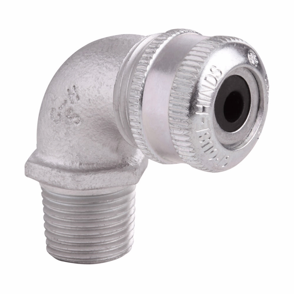 EATON Crouse-Hinds CGE192 Flexible Cable Gland 90 Deg 1/2 In NPT