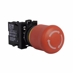 Eaton M22-PVT-K12-P Emergency Stop Push Button 22.5 mm 1NO 2NC