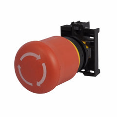 Eaton M22-PVT-K12-P Emergency Stop Push Button 22.5 mm 1NO 2NC