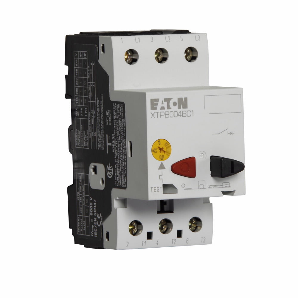 EATON Eaton XTPB004BC1 IEC Motor Control UL 489 Industrial Miniature Circuit Breakers - Supplementary Protector, 32A, 5-10X trip, Single-pole, Standard terminals