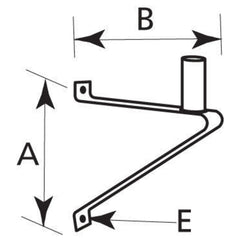 EXO 4041 Wall/Pole Mounting Bracket Power Each Replacement MPN 4041