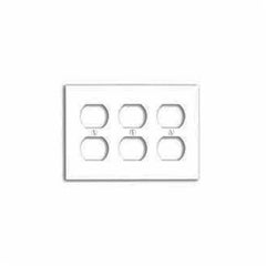 Mulberry 86103 Standard Receptacle Wallplate, 3 Gangs, 6-3/8 in W x 4-1/2 in H