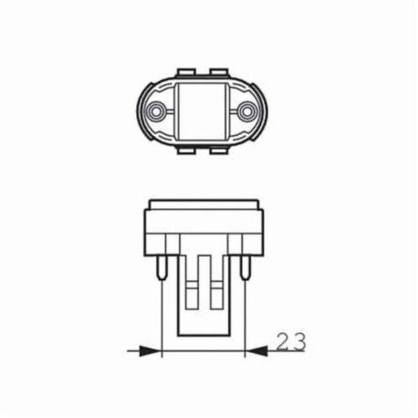 PHILIPS Philips 146837 Short Compact Fluorescent Lamp, 13 W, GX23 CFL-NI Lamp, PLS Shape, 825 Lumens
