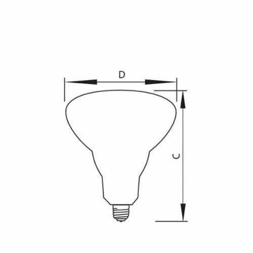 PHILIPS Philips 202051 Infrared Incandescent Reflector Lamp 250W F15