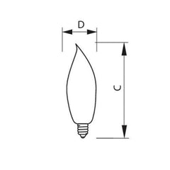 Philips 167205 Incandescent Lamp 40 W BA9