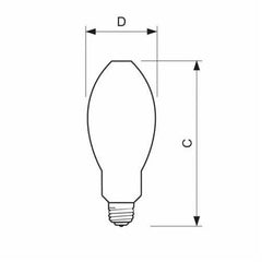 Philips 423699 MHC70/C/U/MP/3K ELITE 70 W E26 Single Contact Medium Screw Ceramic Metal Halide Lamp