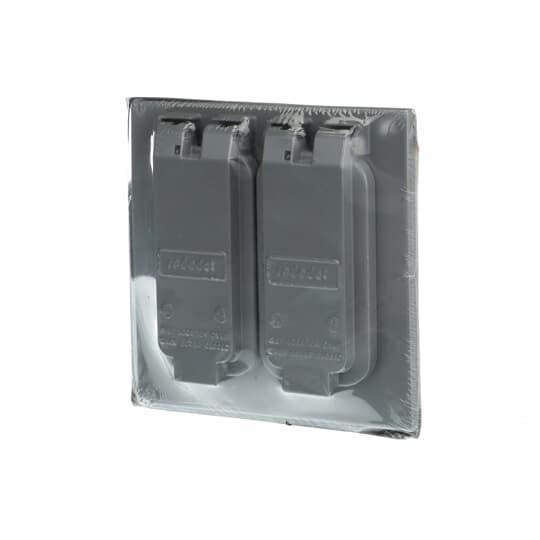 RED DOT Red Dot 2CCD Weatherproof Receptacle Cover, Die Cast Aluminum, 2 Duplex Receptacles, 1 1/2 Inch