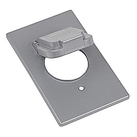 RED DOT Red Dot CCSV Weatherproof Receptacle Cover, Zinc Alloy, 1 Single Receptacle Cover with 1.59 Inch Diameter Opening Vertical