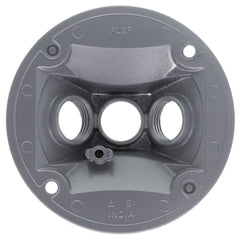 RED DOT Red Dot S213E-15R Round Lampholder Cover With Gasket 4-1/8 Inches 3 Outlet Holes