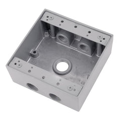RED DOT Red Dot 2IH5-2 Two Gang Universal Weatherproof Box 31 Cubic Inches 3/4 Inch
