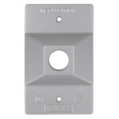 RED DOT Red Dot S201E 1-Hole Rectangular Lampholder Cover, 4.61 in L x 2.85 in W, Zinc
