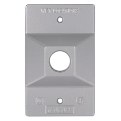 RED DOT Red Dot S201E 1-Hole Rectangular Lampholder Cover, 4.61 in L x 2.85 in W, Zinc