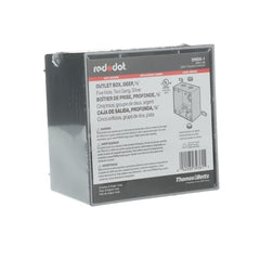RED DOT Red Dot 2IHD5-1 Two Gang Deep Universal Weatherproof Box, 42 Cubic Inches, Hub Size 1/2 Inch
