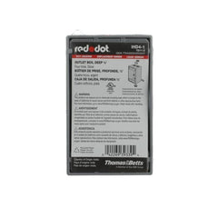 RED DOT Red Dot IHD4-1 Single Gang Deep Universal Weatherproof Box, 23.8 Cubic Inches, Hub Size 1/2 Inch, Replacement MPN