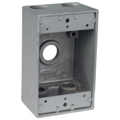 RED DOT Red Dot IH5-2-LM Universal Weatherproof Box with Mounting Lug, Die Cast Aluminum, 18.3 cu-in Capacity, 1 Gang, 5 Outlets