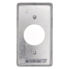 STEEL CITY Steel City 58-C-5 4 x 2-1/8 Inch Steel Raised 1 Receptacle Utility Box Cover