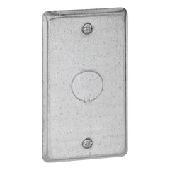 STEEL CITY Steel City 58-C-6 Steel Utility Device Cover 4 x 2-1/8 1/4 Raised 1/2 Knockout