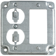STEEL CITY Steel City RS-19-CC Square Surface Cover 1-GFCI & 1-Duplex Receptacle