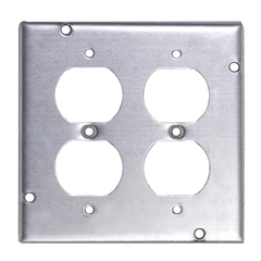 STEEL CITY Steel City RSL-8 Square Box Surface Cover for Two Duplex Flush Receptacles