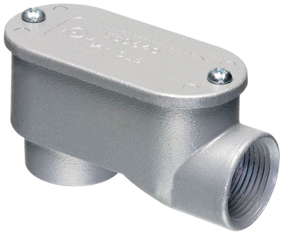 ARLINGTON Arlington 921SLB Service Entrance Short LB Conduit Bodies with Aluminum Cover and Velumoid Gasket