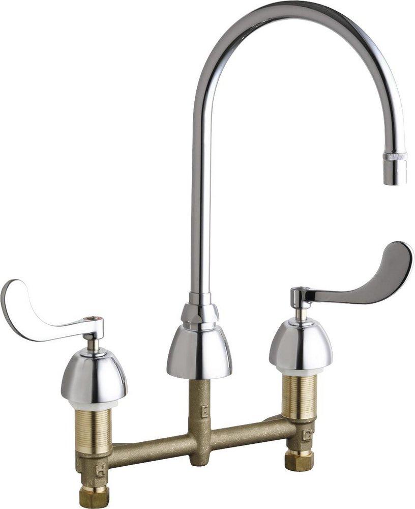 CHICAGO FAUCETS 786-GN8AE29ABCP KITCHEN FAUCETS