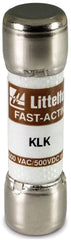 LITTELFUSE Littelfuse KLK015 KLK Fast Acting Supplemental Midget Fuse 15 A 600 VAC/500 VDC
