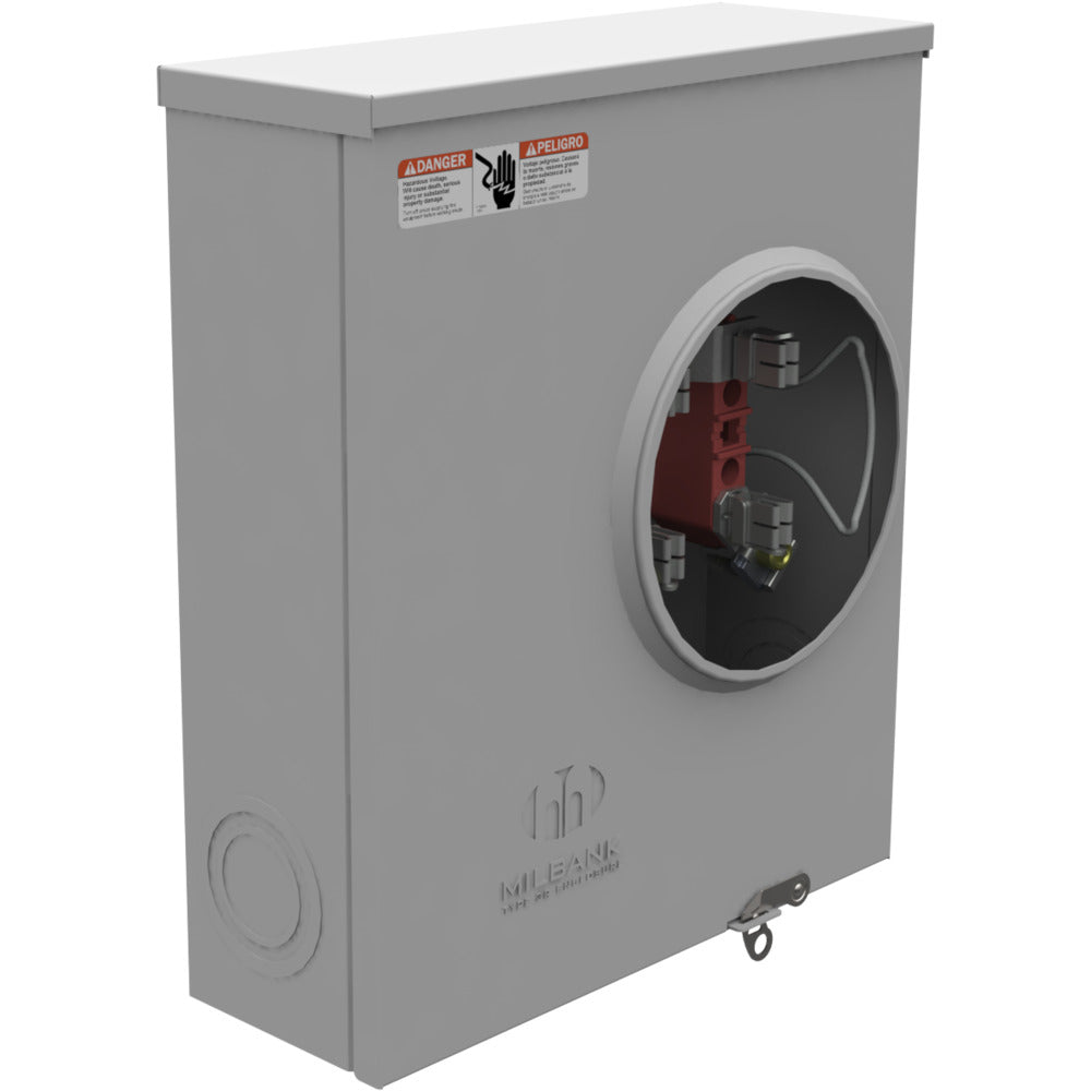 MILBANK Milbank U1980-O-BL Single Position Meter Socket 200 Amp 1 Phase Ringless No Bypass