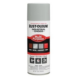 RUST-OLEUM Rust-Oleum 214647 Industrial Choice 1600 System Multi-purpose Enamel Spray ANSI 70 Light Gray 12 Oz Spray