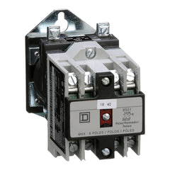 SCHNEIDER ELECTRIC Square D 8501XDO40V53 24 VDC 10/5 Amp 4-Pole 4NO Panel Mount DC Operated Control Relay