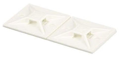 Panduit ABM112-A-D Cable Tie Mount, 4-Way, Rubber Adhesive Tape Mount, 0.19 in W Tie