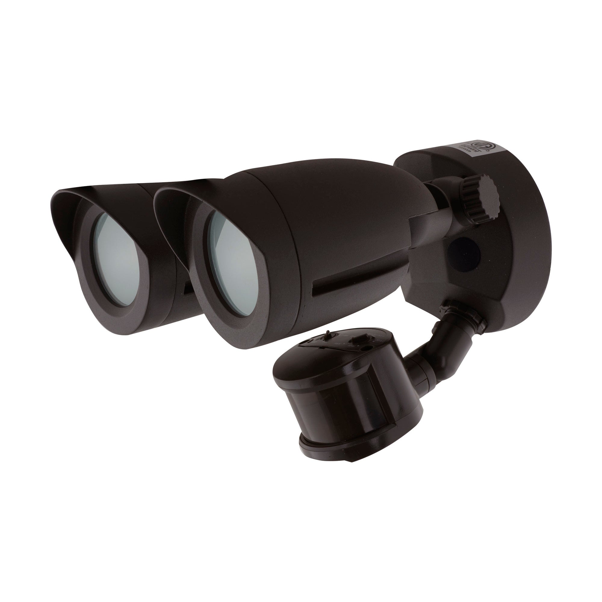 SATCO-NUVO Satco 65/719 LED Security Light with Motion Sensor, Dual Head, Bronze