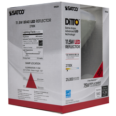 Satco S9634 LED BR40 Reflector 11.5 Watt 120V Dimmable