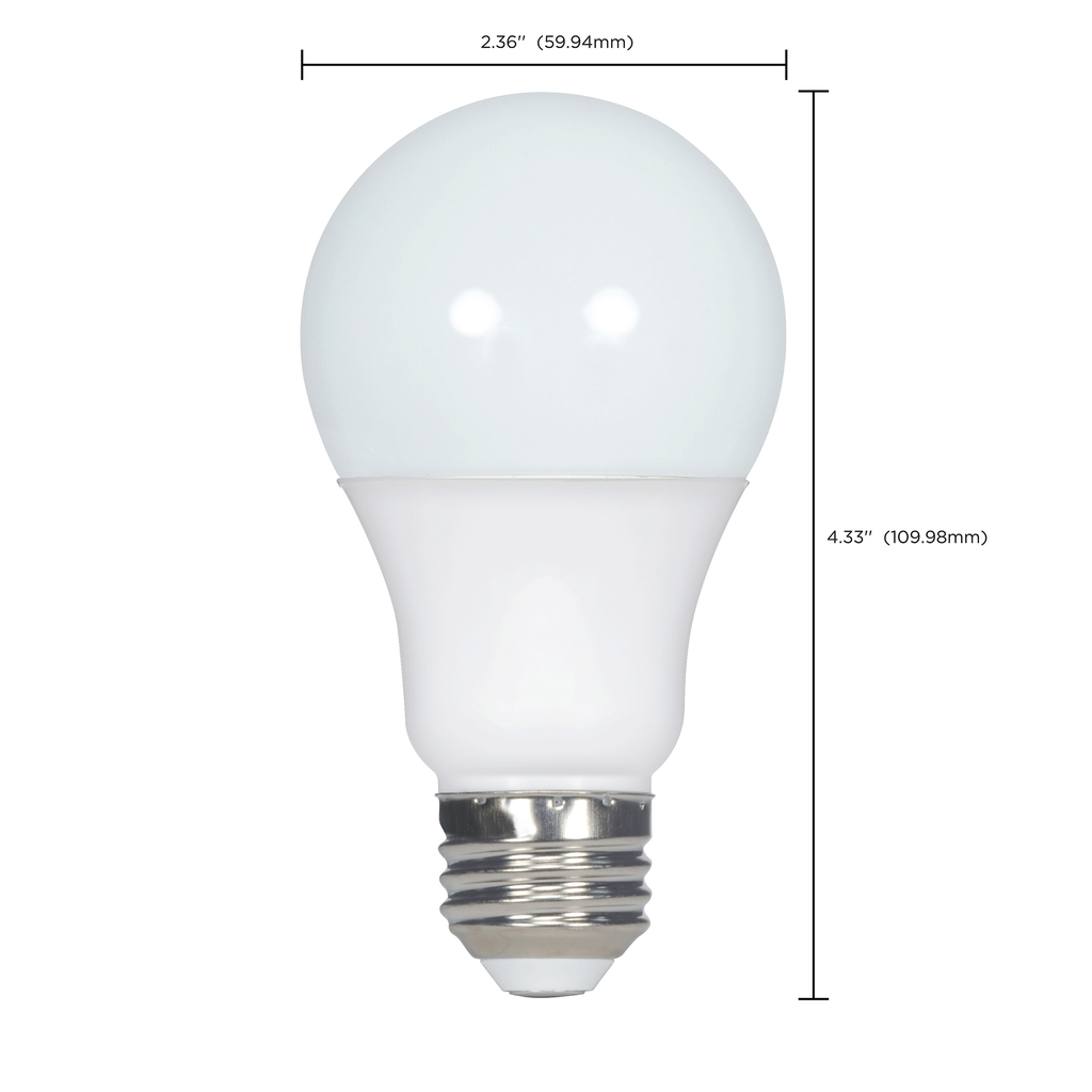 SATCO-NUVO Satco S8914 A19 LED 8.5W 120-277 Volts Medium Base 2700K