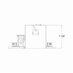 ACUITY BRANDS Acuity Brands IC23W Juno No Bracket Can 120 VAC 6-7/8 in
