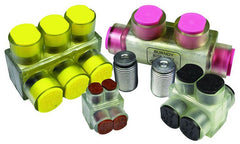 BURNDY BIBS2503FX Aluminum UNITAP, Single Sided Entry, #10-250 Class B & C ,#10-3/0 Class G,H,I,K, DLO, 3 PORT