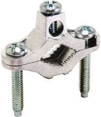 Burndy CZ11 Grounding Clamp, Cable to Water Pipe, 10 - 2 AWG, 1/2 - 1 Water Pipe