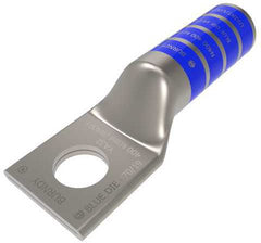 BURNDY BURNDY YA32 400 kcmil CU, One Hole, 5/8 Stud Size, Long Barrel, Internal Chamfer, Tin Plated, UL/CSA, 90?C, Up to 35kV, BLUE Color Code, 19 Die Index