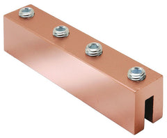 BURNDY YGIBW283382N Copper Compression Connector, Cable to Steel, 2 AWG - 4/0 AWG, Wide Flange, 0.25 - 0.338 Thickness, 2 holes, 1/2 Stud