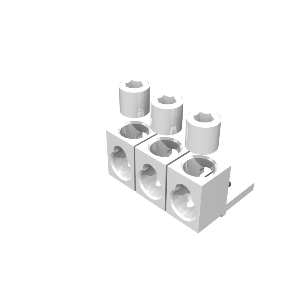 MILBANK Milbank K1540L Lug Kit Single 4-600kcmil Or Two 1 Aught-250kcmil Mechanical Anti-rotate .375 Stud Hole 3 Per Kit