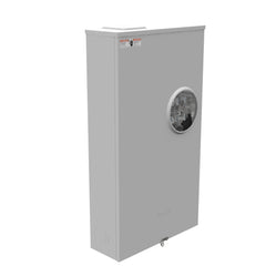 MILBANK Milbank U2594-X-K7-ALT Single Position Meter Socket, 320 Amp, 3 Phase, Ringless, Lever, 7 Term, OH and UG with Side Wireway, 600V, Alliant Energy